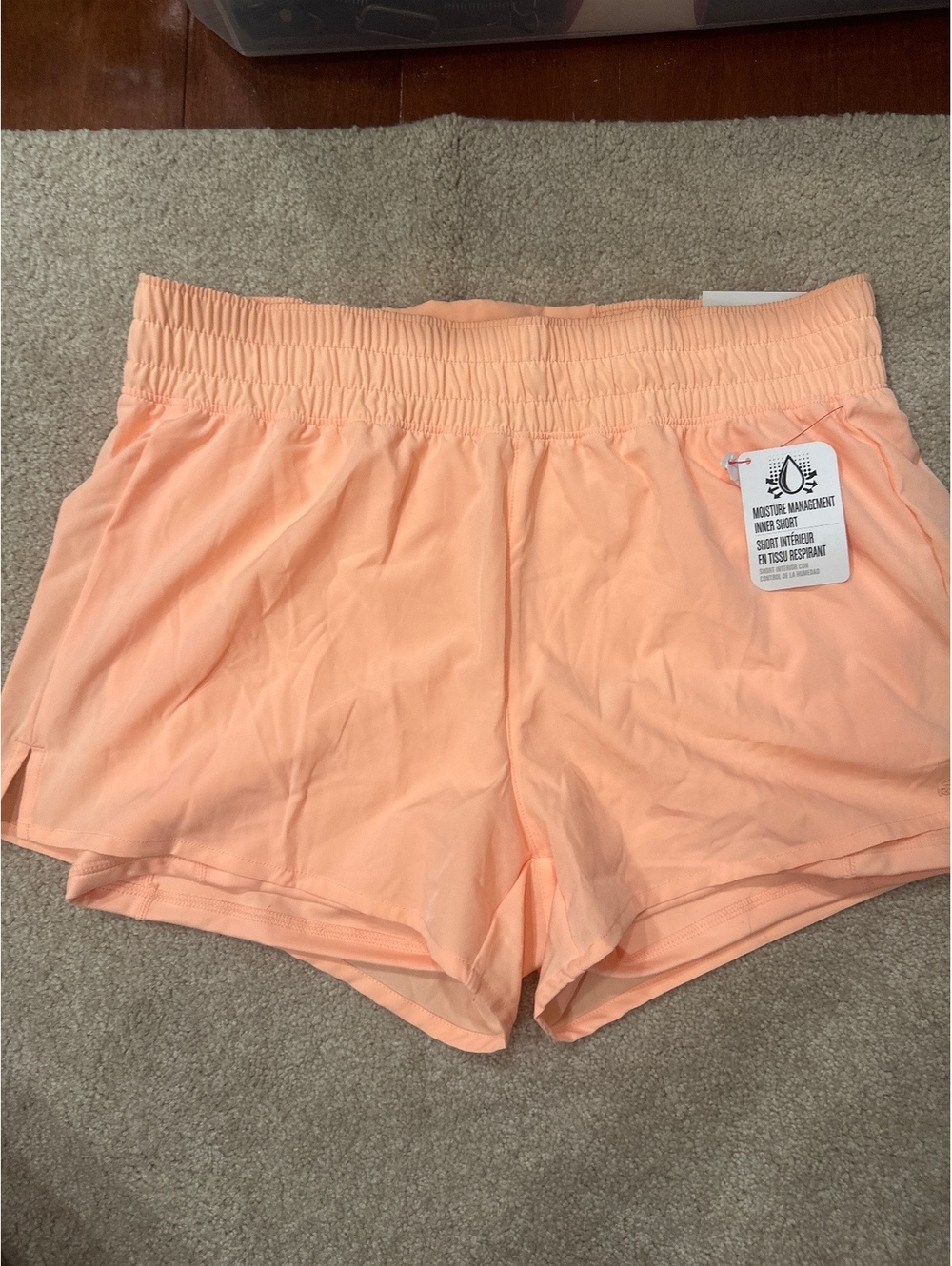(2)Reebok Relaxed Shorts in Peach - Size Large